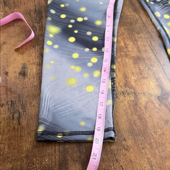 RBX Women's Leggings with Gray and Yellow Dots - Picture 5 of 6